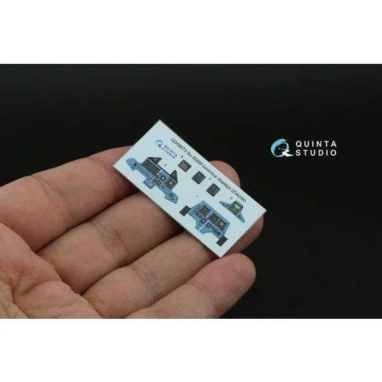 Quinta Studio QD48673 1/48 Su-30SM Luminous Displays for QD/QDS-48667 sets (Zvezda)
