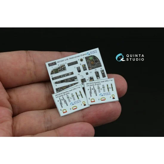 Quinta Studio QD72097 1/72 A-6E TRAM Intruder Detail Parts on 3D Decal for Fujimi kits