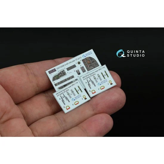 Quinta Studio QD72098 1/72 A-6A Intruder Detail Parts on 3D Decal for Fujimi kits