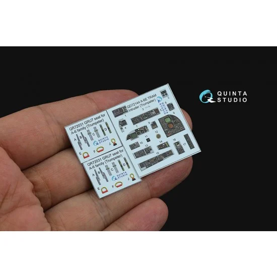 Quinta Studio QD72144 1/72 A-6E TRAM Intruder Interior Details on 3D Decal (Trumpeter)