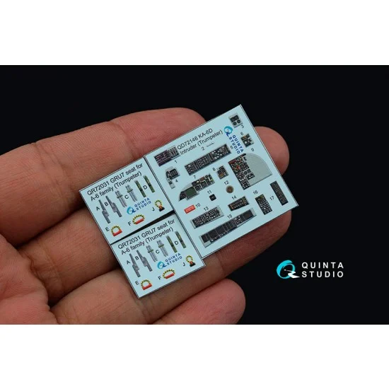 Quinta Studio QD72146 1/72 KA-6D Intruder Coloured Interior Conversion Detail Parts for Trumpeter kits