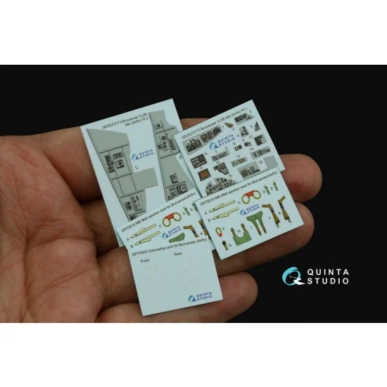 Quinta Studio QD72173 1/72 Blackburn Buccanneer S.2B Late Interior 3D Decal for Airfix kits - Model Planes