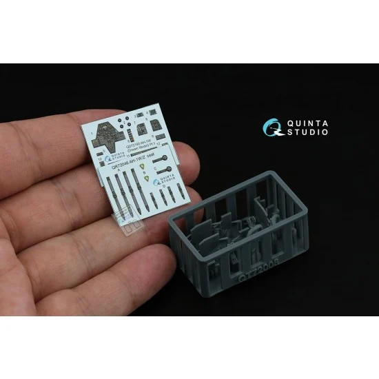 Quinta Studio QD+72190 1/72 AH-1W Detail Parts on 3D Decal for Dream Model