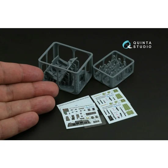 Quinta Studio QD+72229 1/72 Ka-52 Detail Parts on 3D Decal for Dream Model (with resin parts)