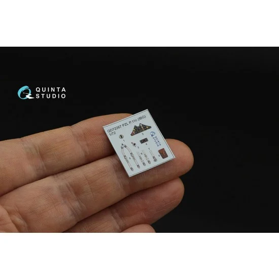 Quinta Studio QD72267 1/72 PZL P.11c Interior Details on 3D Decal (IBG) - Model Planes