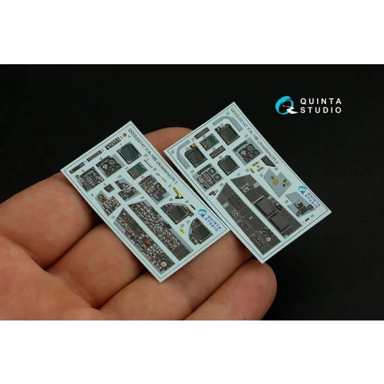 Quinta Studio QDS-32147 1/32 F/A-18B 3D-Printed & Coloured Interior on Decal Paper for Academy kits (small ver)