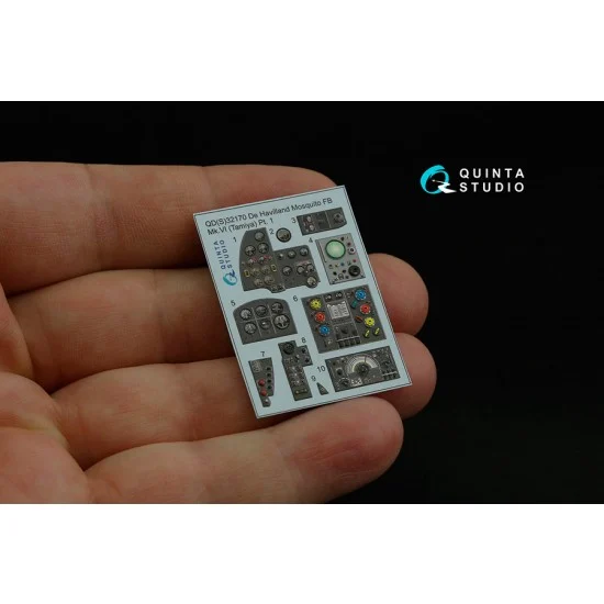 Quinta Studio QDS-32170 1/32 DH Mosquito FB Mk.VI Interior on Decal Paper for Tamiya kits (small)