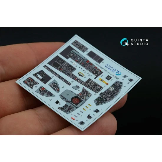 Quinta Studio QDS-32181 1/32 F-104S-ASA Coloured Interior Detail Parts for Italeri kits #Small