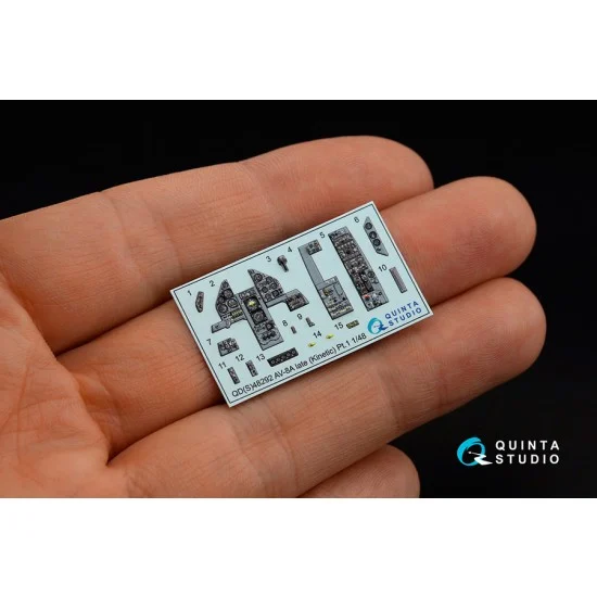 Quinta Studio QDS-48292 1/48 AV-8A Late 3D-Printed & Coloured Interior on Decal Paper for Kinetic kits (small)