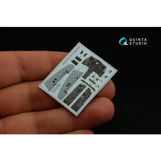 Quinta Studio QDS-48361 1/48 A-10C 3D-Printed & Coloured Interior on Decal Paper for Hobby Boss kits (small ver)