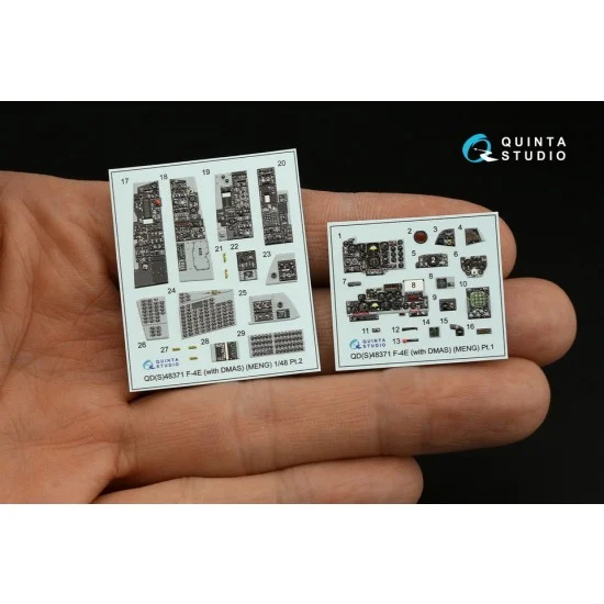 Quinta Studio QDS-48371 1/48 F-4E with DMAS Interior Parts (3D decal) Small version for Meng kits
