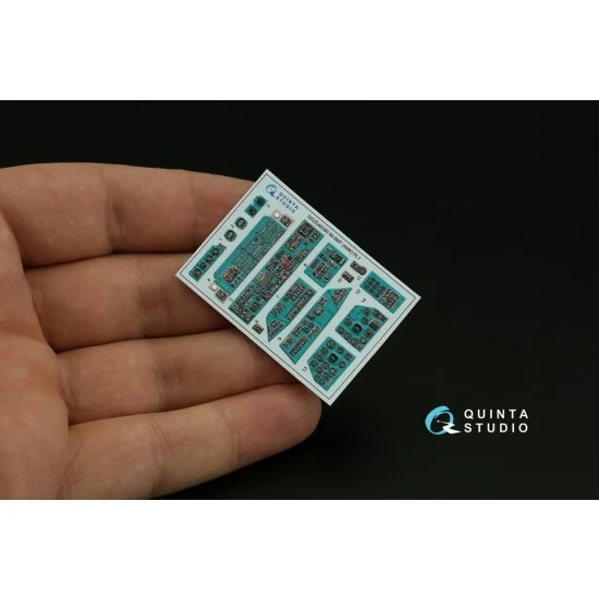 Quinta Studio QDS-48380 1/48 Mi-8MT Interior Parts (3D decal) Small version for AMK kits