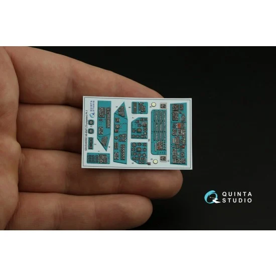 Quinta Studio QDS-48382 1/48 Mi-8MT Interior Parts (3D decal) Small version for Trumpeter kits