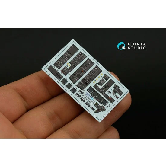 Quinta Studio QDS-48433 1/48 F-15I Coloured Interior Detail Parts for Academy kits #Small