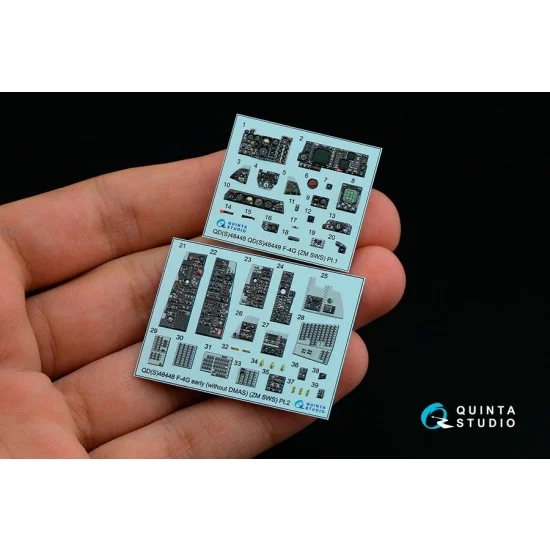 Quinta Studio QDS-48448 1/48 F-4G Early Interior 3D Decal for Zoukei Mura SWS kits Small version