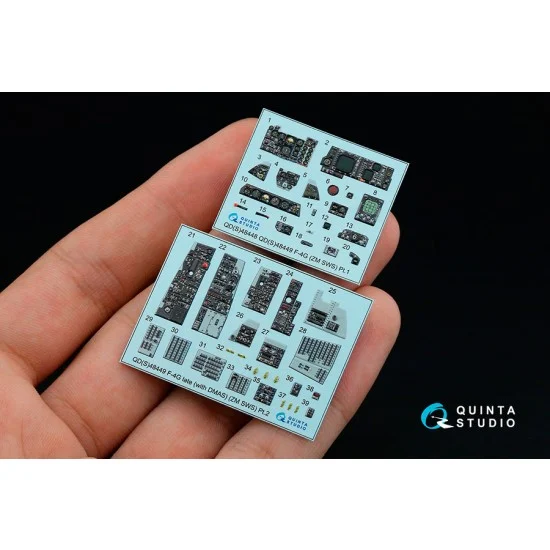 Quinta Studio QDS-48449 1/48 F-4G Late Interior 3D Decal for Zoukei Mura SWS kits Small version