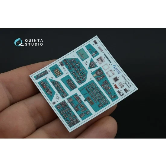 Quinta Studio QDS-48570 1/48 Mi-24A Interior 3D Decal for Trumpeter kits (small version)