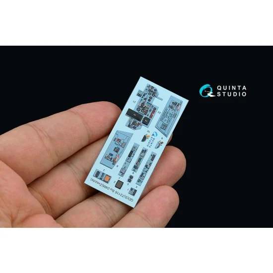 Quinta Studio QDS-72116 1/72 Su-24M Coloured Interior Detail Parts for Zvezda kits #Small