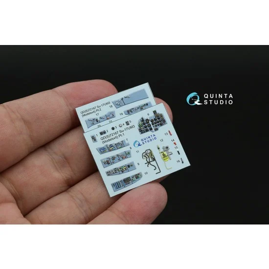 Quinta Studio QDS-72167 1/72 Su-17UM3 Detail Parts on 3D Decal for Modelsvit kits (small version)
