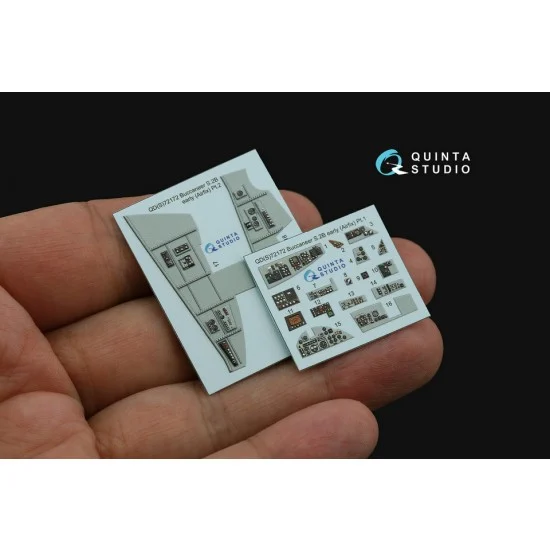 Quinta Studio QDS-72172 1/72 Blackburn Buccanneer S.2B Early Interior 3D Decal for Airfix kits (small version)