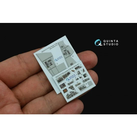 Quinta Studio QDS-72173 1/72 Blackburn Buccanneer S.2B Late Interior 3D Decal for Airfix kits (small version)