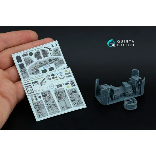 Quinta Studio QDS+32228 1/32 Tornado Gr.4 Interior 3D Decal for Italeri kits Small version w/Resin Parts - Model Planes