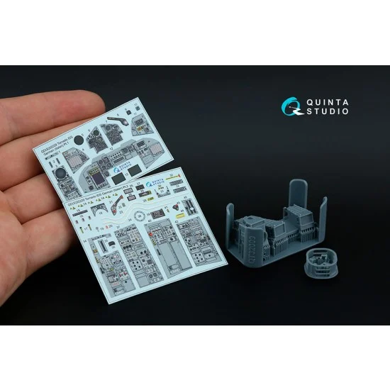 Quinta Studio QDS+32229 1/32 Tornado IDS German Interior 3D Decal for Italeri kits Small version w/Resin Parts - Model Planes