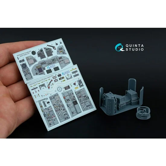 Quinta Studio QDS+32230 1/32 Tornado IDS Italian Interior 3D Decal for Italeri kits Small version w/Resin Parts - Model Planes