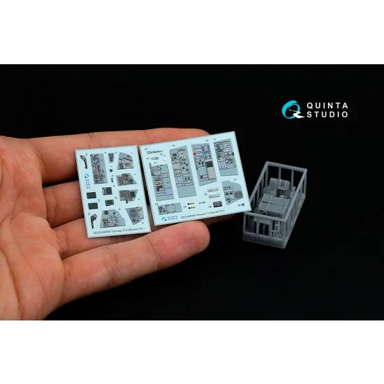 Quinta Studio QDS+48058 1/48 Tornado F.3 Interior 3D Decal for Revell kits Small version w/Resin Parts - Model Planes