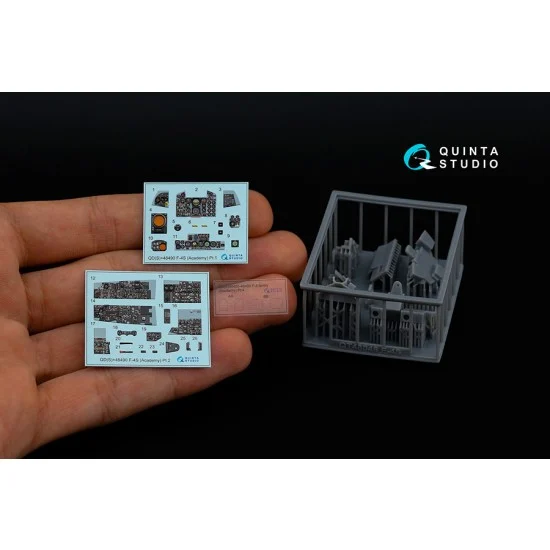 Quinta Studio QDS+48490 1/48 F-4S Phantom II Interior 3D Decal for Academy kits Small version w/Resin Parts