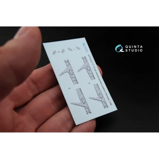 Quinta Studio QP32001 1/32 F-14 Tomcat Tail Reinforcement Plates for Tamiya kit