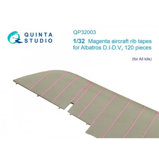 Quinta Studio QP32003 1/32 Albatros D.I-D.V Magenta Rib Tapes for All kits