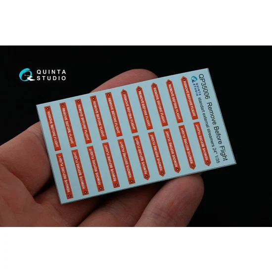 Quinta Studio QP35006 1/35 "Remove Before Flight" Standart External Streamer 24", 20pcs - Model Planes