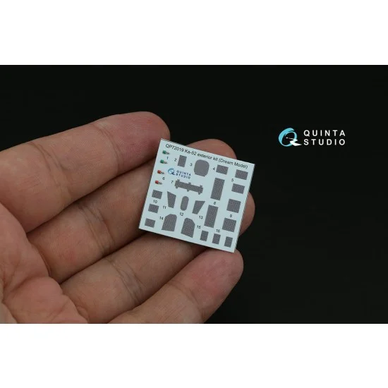Quinta Studio QP72019 1/72 Ka-52 Exterior Detail Parts for Dream Model/Quinta Models