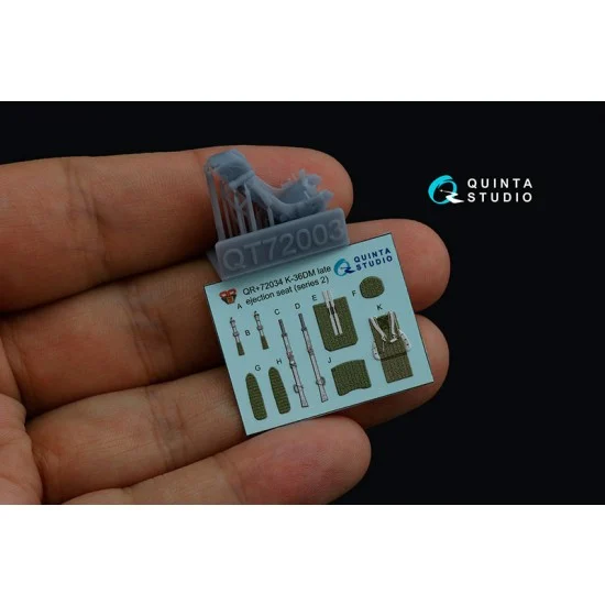Quinta Studio QR+72034 1/72 K-36DM Series2 Late Ejection Seat for MiG-29/31, Su-27/33/34 aircraft since 2008