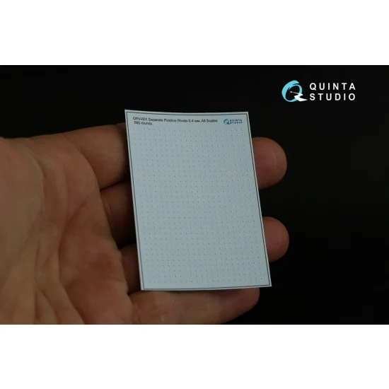 Quinta Studio QRV-001 Separate Positive Rivets (dia. 0.4mm/0.016", 660pcs)