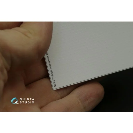 Quinta Studio QRV-017 1/32 Single Riveting Rows (each 0.20 mm, gap 0.8 mm) White Colour, Total L: 5.8m/19 ft