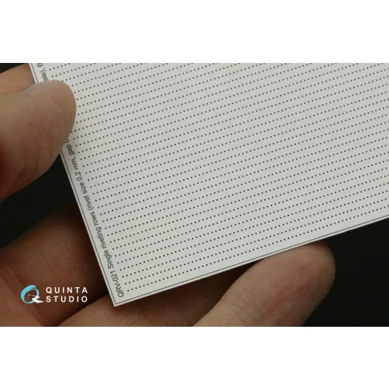 Quinta Studio QRV-021 1/32 Single Riveting Rows (each 0.20 mm, gap 0.8 mm) Black Colour, Total L: 5.8m/19 ft