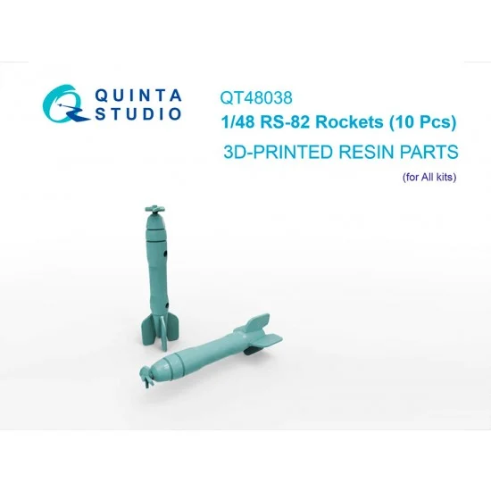 Quinta Studio QT48038 1/48 RS-82 Rockets (10pcs)