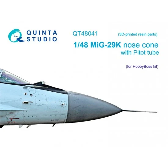 Quinta Studio QT48041 1/48 MiG-29K Corrected Nose Cone for HobbyBoss kits