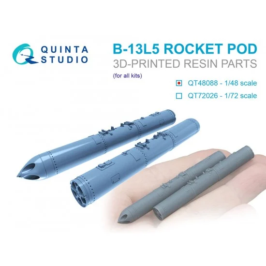 Quinta Studio QT48088 1/48 B-13L5 Rocket Pods (2pcs)