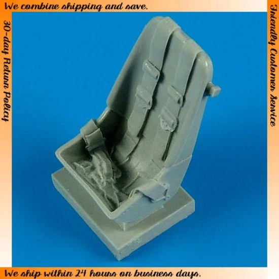 QuickBoost 32135 1/32 Messerschmitt Bf 109F - early Seat with safety belts for Hasegawa and Trumpeter kits