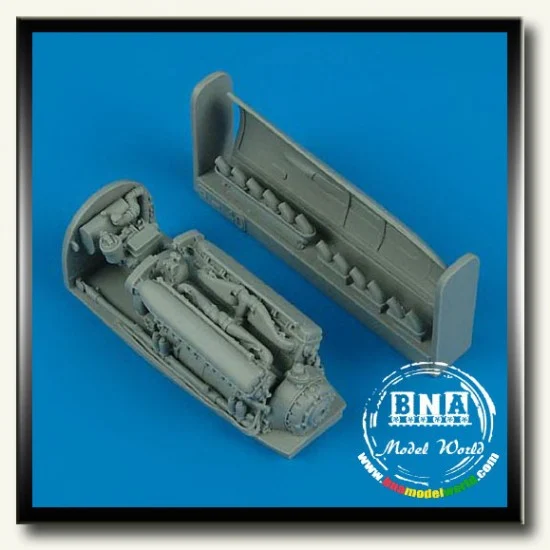 QuickBoost 48195 1/48 Curtiss P-40E Warhawk Engine for Hasegawa kit