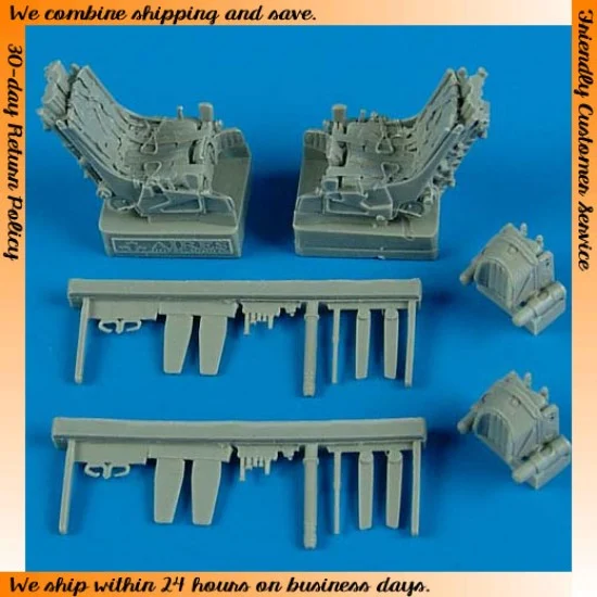 QuickBoost 48488 1/48 Sukhoi Su-27UB Ejection Seats with safety belts for Academy / Eduard kits