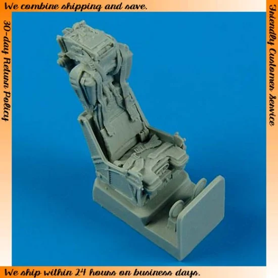 QuickBoost 48501 1/48 Vought F-8E/F-8J Crusader Ejection Seat with safety belts for Hasegawa kits