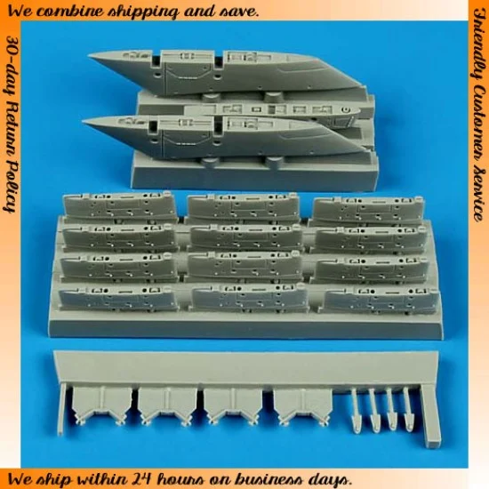 QuickBoost 48537 1/48 Douglas A-1H/A-1J Skyraider Pylons for Tamiya kits