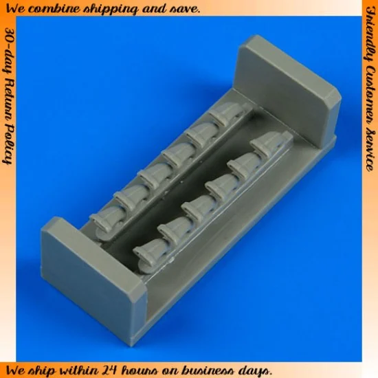 QuickBoost 48551 1/48 North-American P-51A Mustang/Mk.IA Exhaust for Accurate Miniatures and Italeri kits