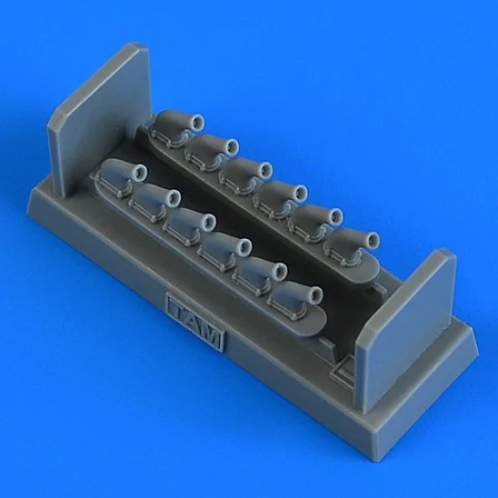 QuickBoost 48929 1/48 North American P-51D Mustang Exhaust for Tamiya kits