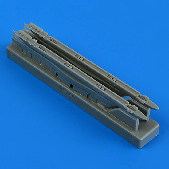 QuickBoost 49168 1/48 Sepecat Jaguar GR.1/GR.1A Upper Pylons with Adapters for Airfix kits - Model Planes