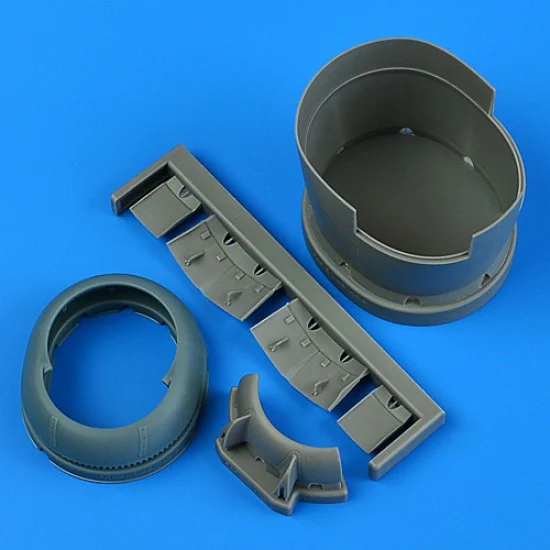 QuickBoost 49193 1/48 F6F-5 Hellcat Cowling and Cooling Flaps (opened) for Hasegawa kits